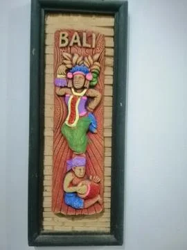 "Creativity Thrives: Wall Decorations Represent Beauty" Foto stock