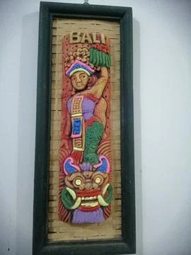 "Creativity Thrives: Wall Decorations Represent Beauty" Foto stock