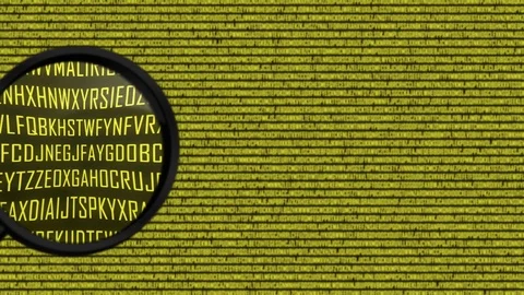 Creativity word being found with a magnifying glass Stock Footage 126309986