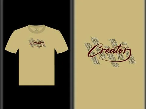 Creator Design For T Shirt Stock Illustration