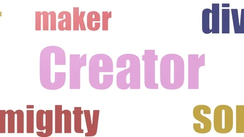 Creator Tag Cloud Animated Isolated Video stock 103664132