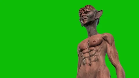 CREATURE ALIEN LOOKING FOR SOMEONE Stock Footage 144024968