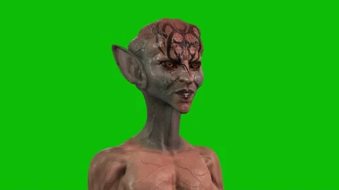 CREATURE ALIEN LOOKING FOR SOMEONE Stock Footage 144025691