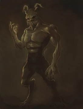 Creature Concept Illustrazione stock