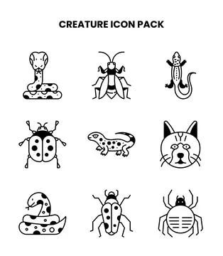 Creature DuoTone Icons Pack イラスト素材