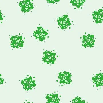 Creature monster cute glyph seamless pattern Illustrazione stock