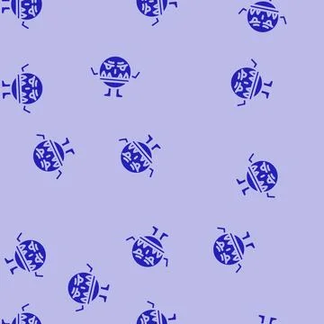 Creature monster cute glyph vector seamless pattern Stock Illustration