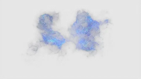 Creature Particle Flocking Storm Electro 07 4K Animation with Alpha Stock Footage 208888078