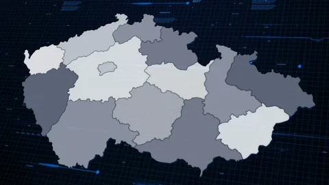 Crech network map 動画素材 87976786