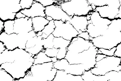 Crecked earth pattern on isolated Stock Illustration