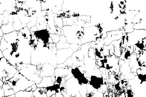 Crecked earth pattern on isolated Stock Illustration