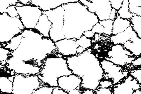 Crecked earth pattern on isolated Stock Illustration