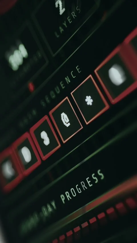 Credential Access Icons Interactive Digital Display Stock Footage 336381989