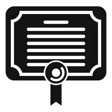 Credibility diploma icon simple vector. Customer trust Stock Illustration