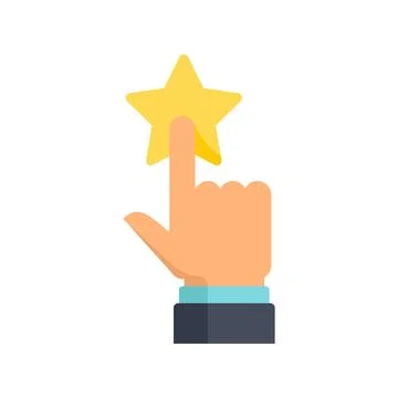 Credibility reputation icon flat isolated Stock Illustration