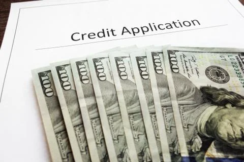 Credit application Stock Photos