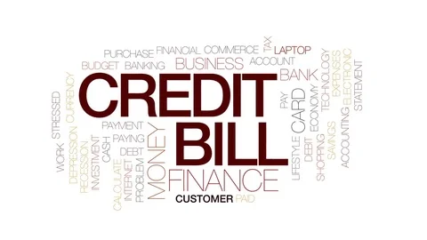 Credit bill animated word cloud, text design animation. Kinetic typography. Stock Footage 80942790