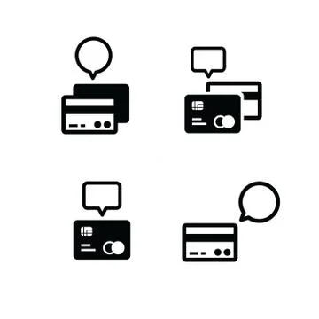 Credit card  bubble icon Stock Illustration