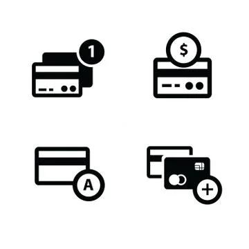 Credit card  with bubble icon Stock Illustration