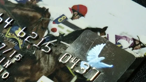 Credit card close-up Stock Footage 79409748