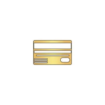 Credit card computer symbol Stock Illustration