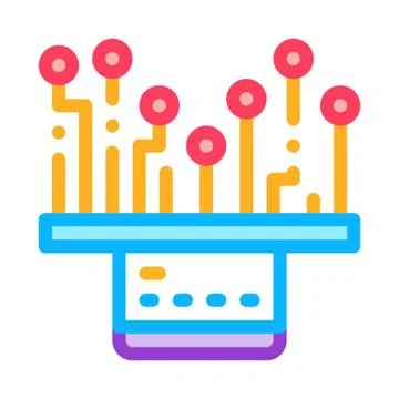 Credit Card Concept Icon Vector Outline Illustration Stock Illustration