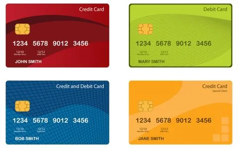 Credit Card Designs Stock Photos