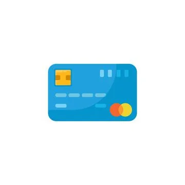Credit card flat icon. vector illustration Illustrazione stock