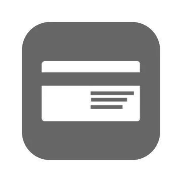 Credit card flat vector icon Illustrazione stock