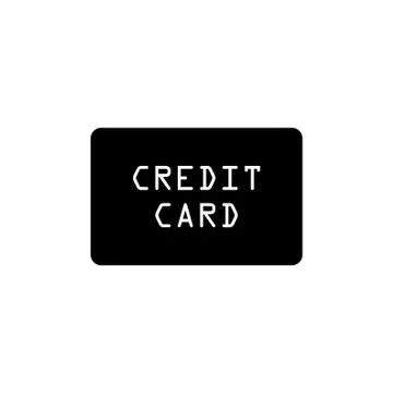 Credit Card Flat Vector Icon Stock Illustration