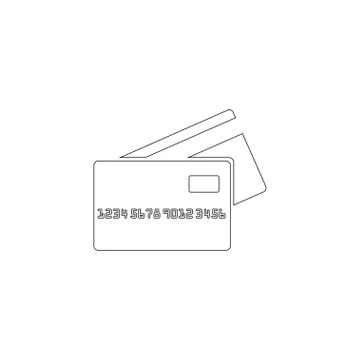 Credit Card. flat vector icon Stock Illustration