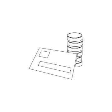 Credit card. flat vector icon Illustrazione stock