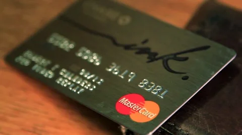 CREDIT  CARD Stock Footage 884520