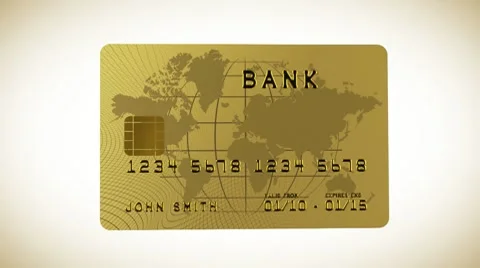 Credit card in HD Видео 8654401