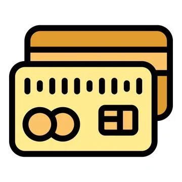 Credit card icon vector flat Stock Illustration