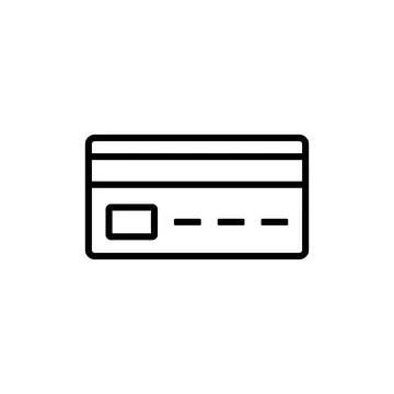 Credit card icon vector Stock Illustration