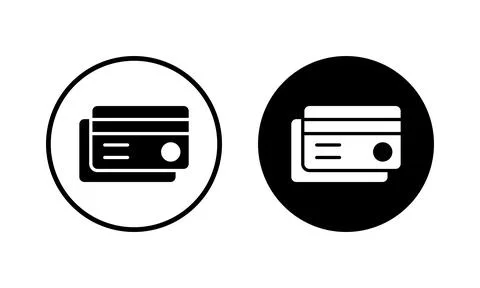 Credit card icon vector illustration. Credit card payment sign and symbol Stock Illustration