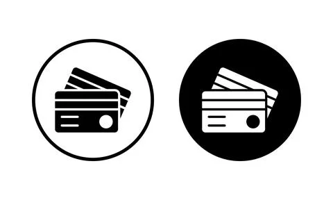 Credit card icon vector illustration. Credit card payment sign and symbol Stock Illustration