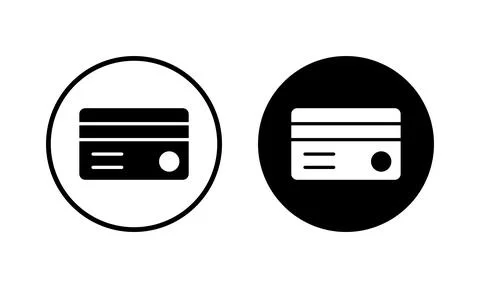 Credit card icon vector illustration. Credit card payment sign and symbol Stock Illustration