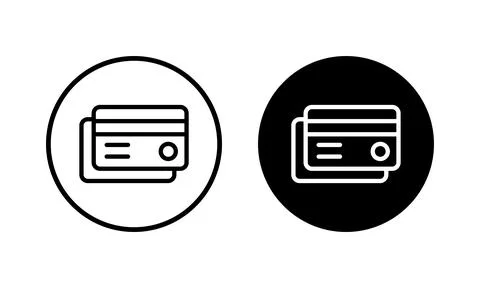 Credit card icon vector illustration. Credit card payment sign and symbol Illustrazione stock