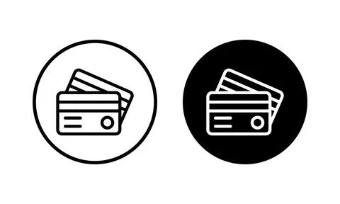 Credit card icon vector illustration. Credit card payment sign and symbol Illustrazione stock