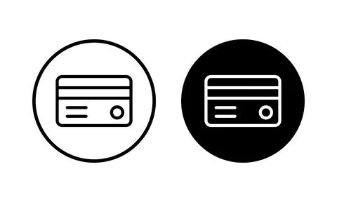 Credit card icon vector illustration. Credit card payment sign and symbol Illustrazione stock