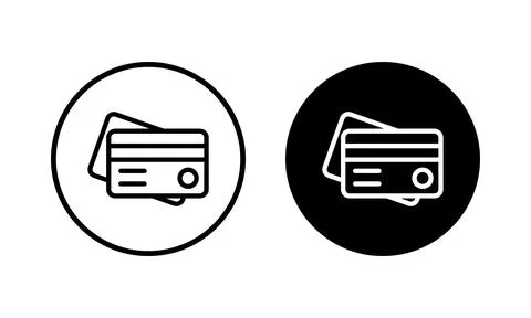 Credit card icon vector illustration. Credit card payment sign and symbol Illustrazione stock