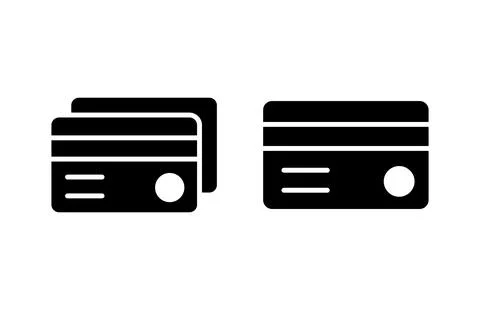 Credit card icon vector illustration. Credit card payment sign and symbol Illustrazione stock