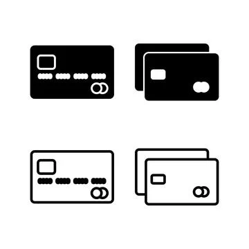 Credit card icon vector. payment icon. debit payment icon Stock Illustration