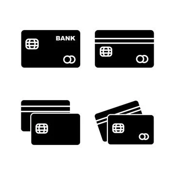 Credit card icon vector. payment icon. debit payment icon Stock Illustration