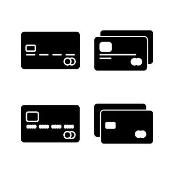 Credit card icon vector. payment icon. debit payment icon Stock Illustration
