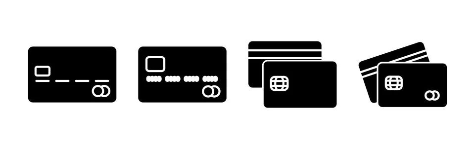 Credit card icon vector. payment icon. debit payment icon Stock Illustration