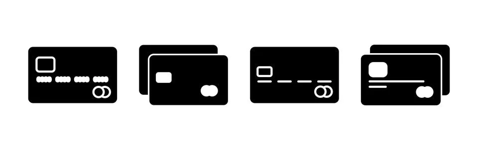 Credit card icon vector. payment icon. debit payment icon Stock Illustration