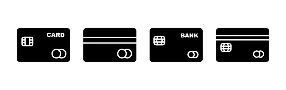 Credit card icon vector. payment icon. debit payment icon Stock Illustration